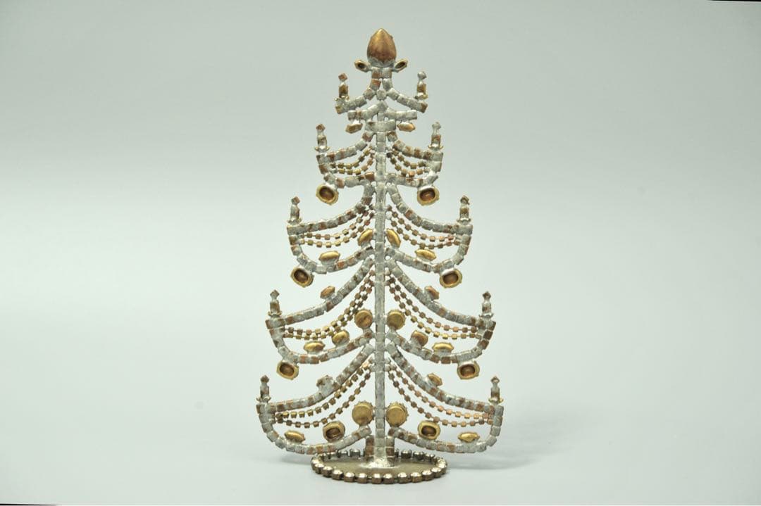 チェコガラス クリスマスツリー 卓上グラスツリー