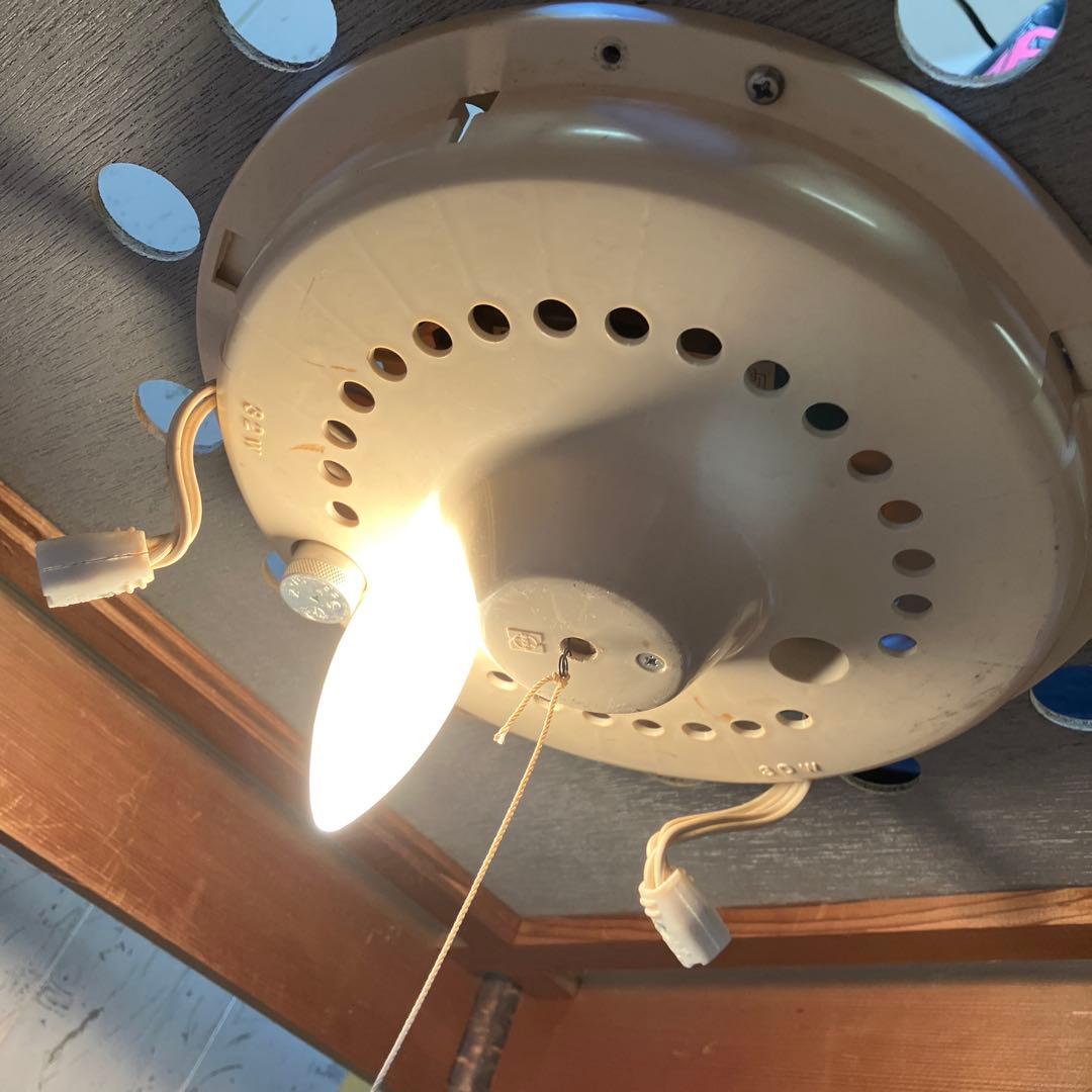 昭和レトロ ナショナル 座敷電燈笠 蛍光灯 ペンダント 木製 ウッドライト