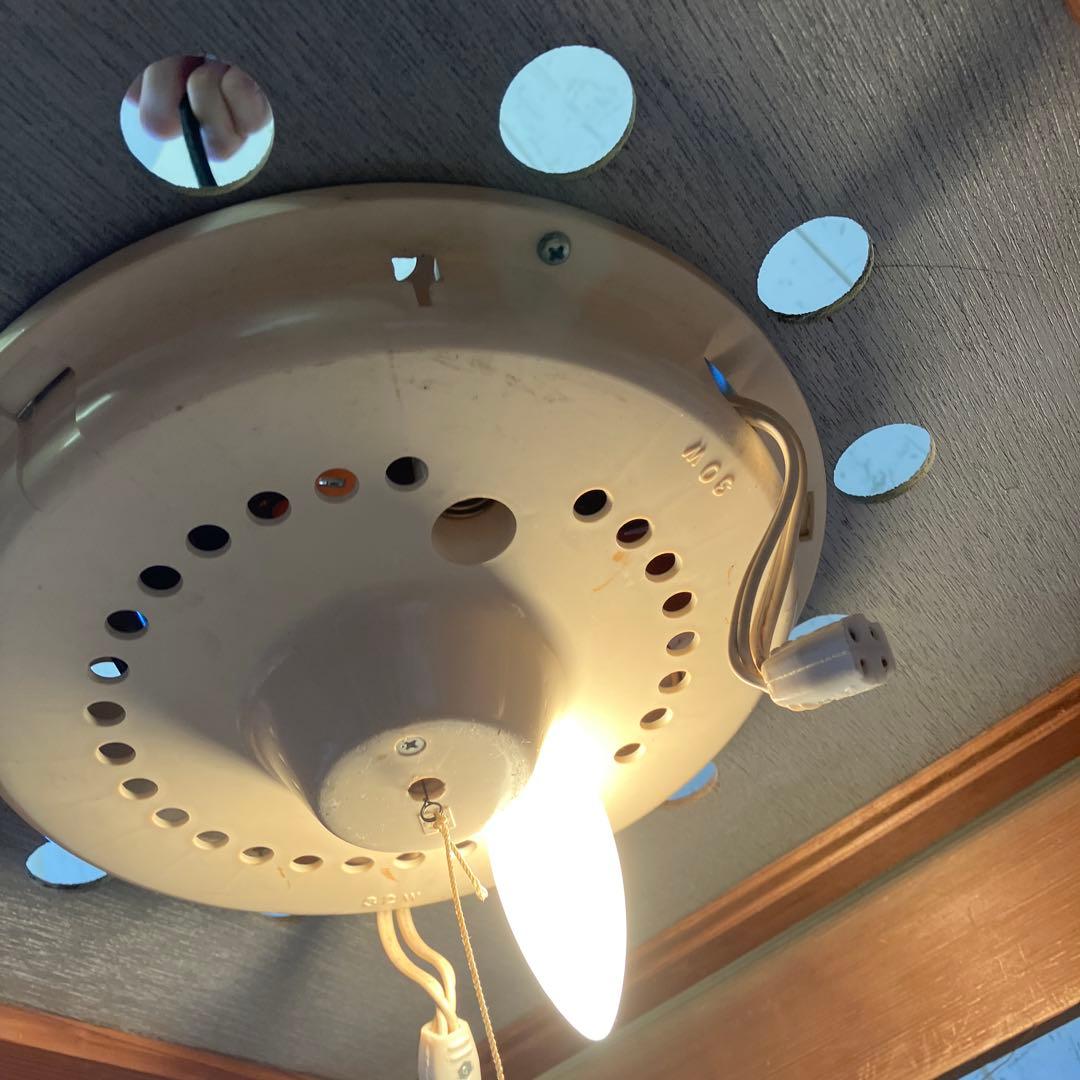 昭和レトロ ナショナル 座敷電燈笠 蛍光灯 ペンダント 木製 ウッドライト