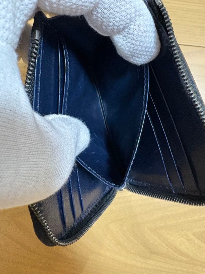 yuhaku グラデーション クロココンビ コンパクト財布