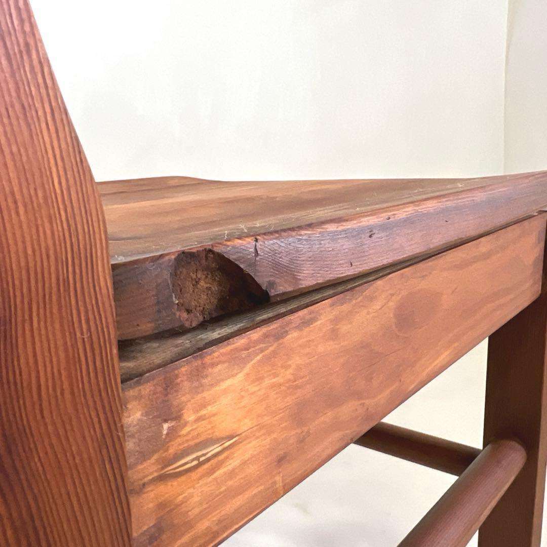 小ぶりなデスク・チェア ドレッサー・パイン無垢材造り　　　横幅60cm