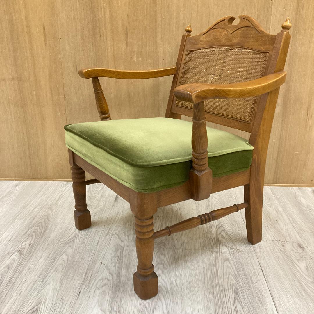 【柏木工】ダイニングチェア　アームチェア　ヴィンテージ　レトロ A