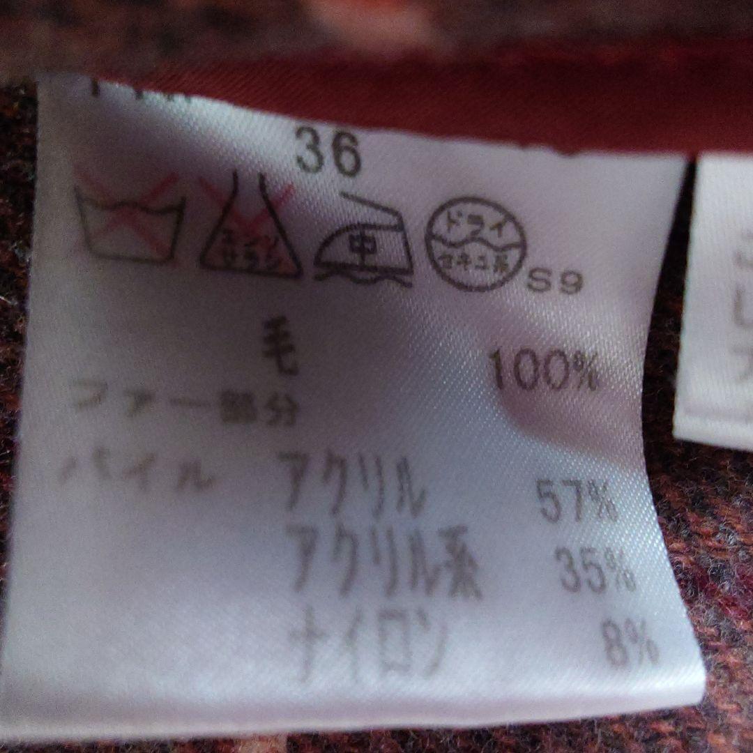 BURBERRY BLUE LABEL ダッフルコート レッド 36