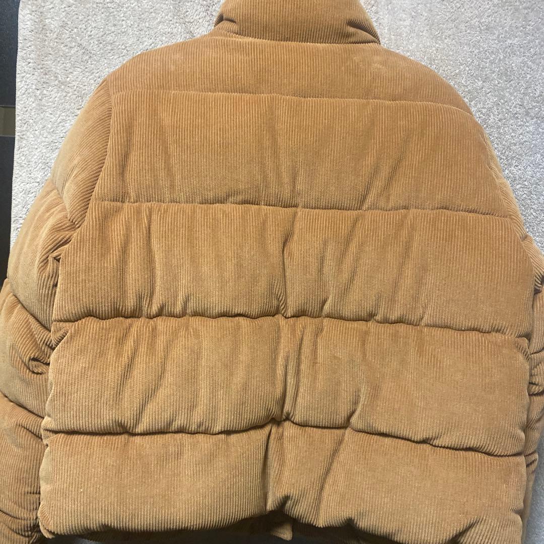 「かん様」 JEANS コーデュロイ ダウンジャケ ット　L キャメル
