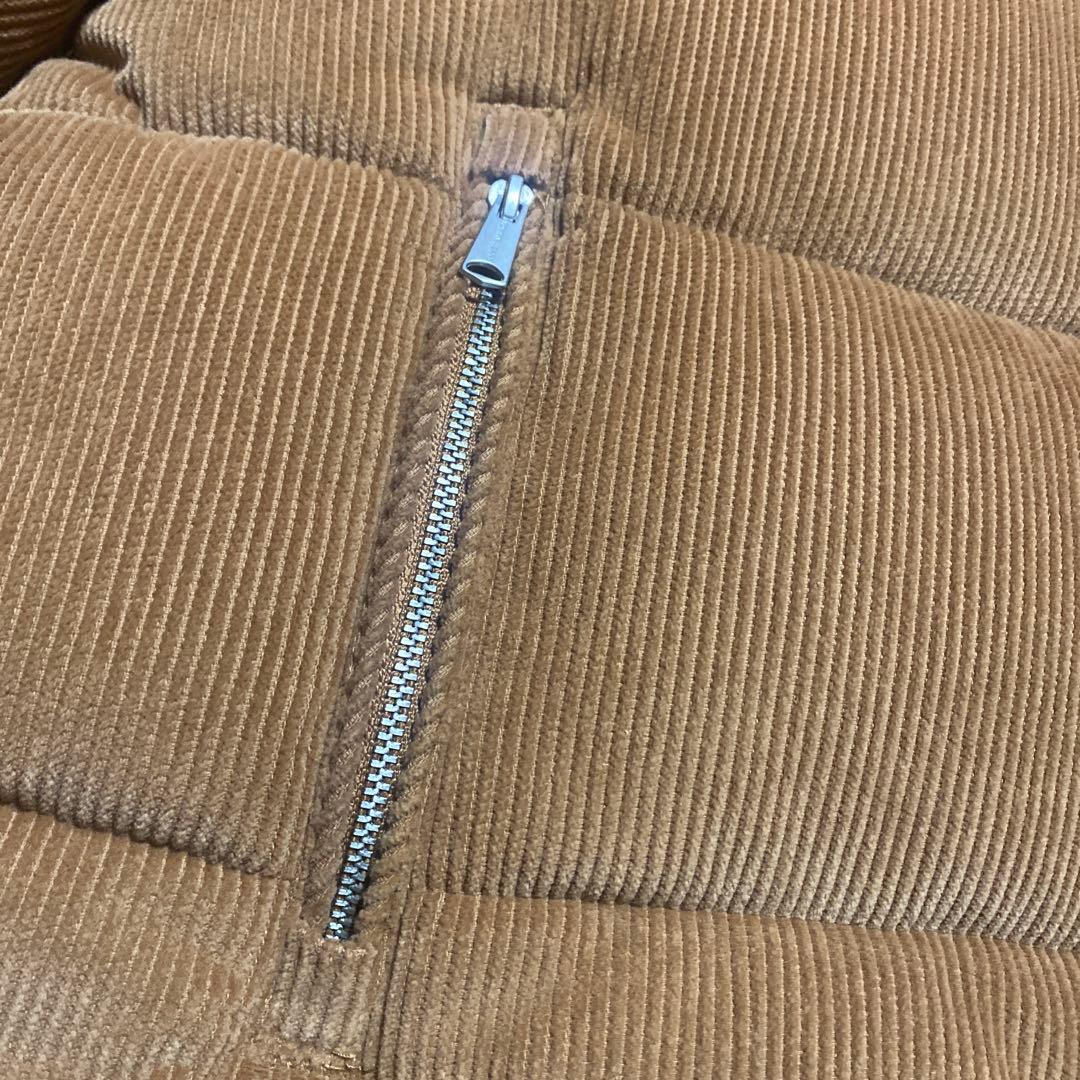 「かん様」 JEANS コーデュロイ ダウンジャケ ット　L キャメル