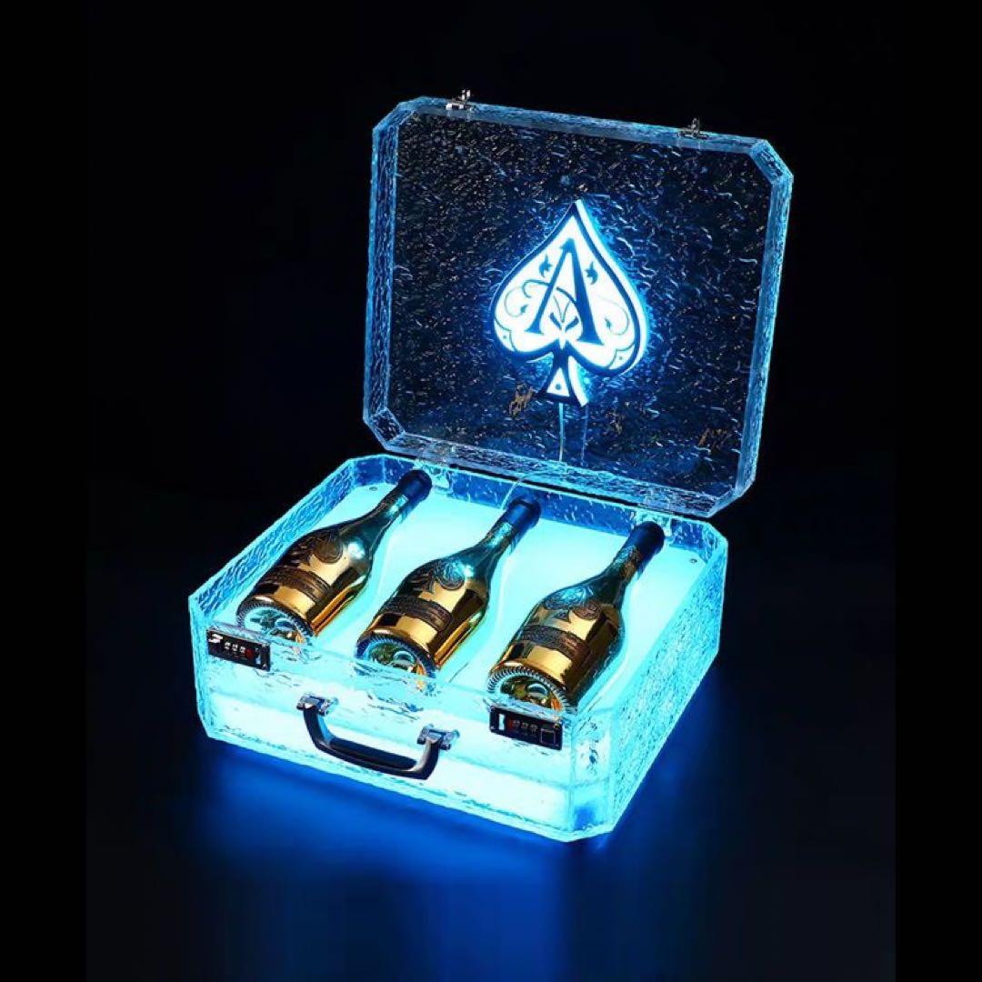 ボトルケース　LED　アルマンド アタッシュケース ディスプレイ シャンパン