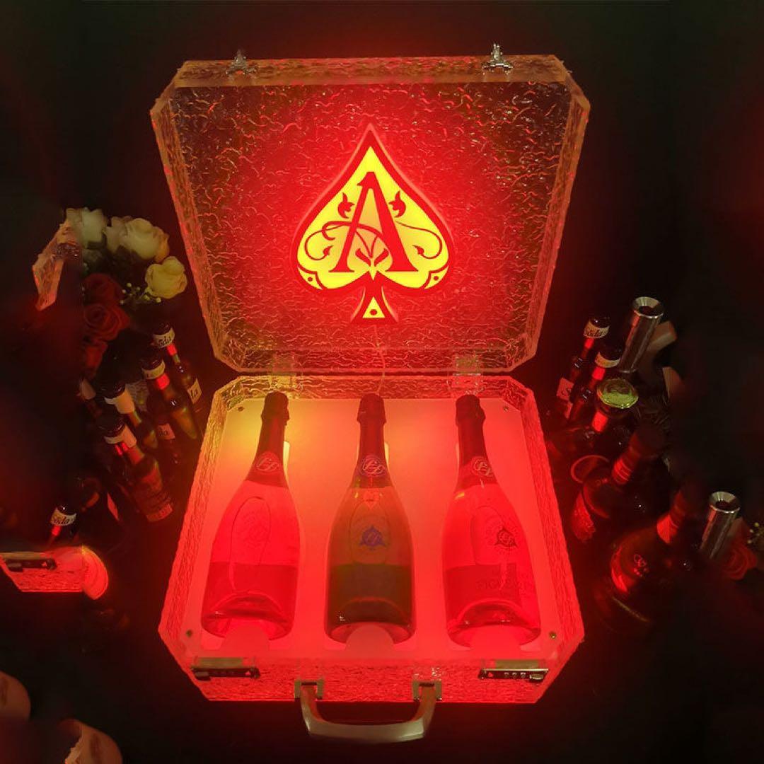 ボトルケース　LED　アルマンド アタッシュケース ディスプレイ シャンパン