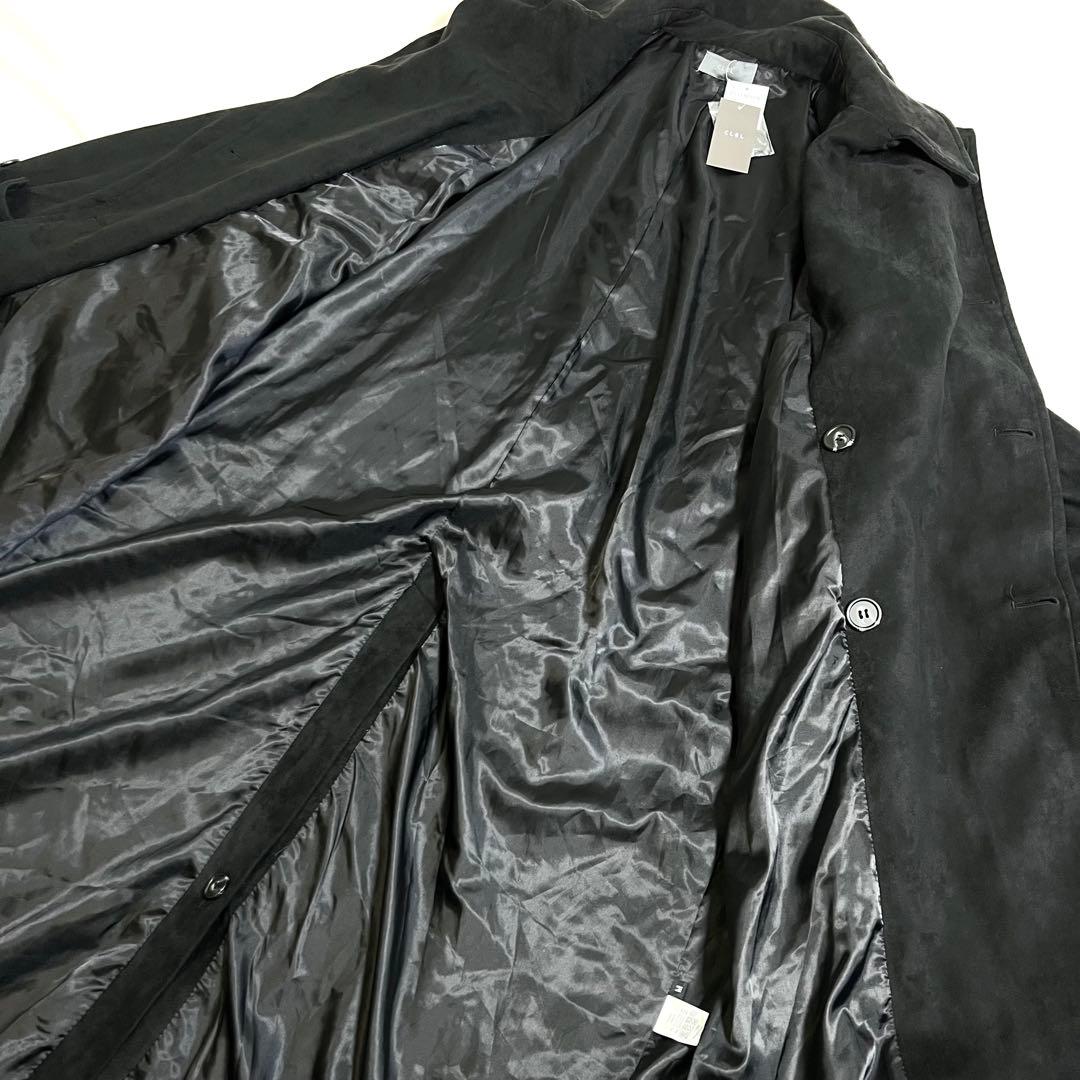 タグ付 CLEL ダブルテックフェード トレンチコート M ブラック 黒