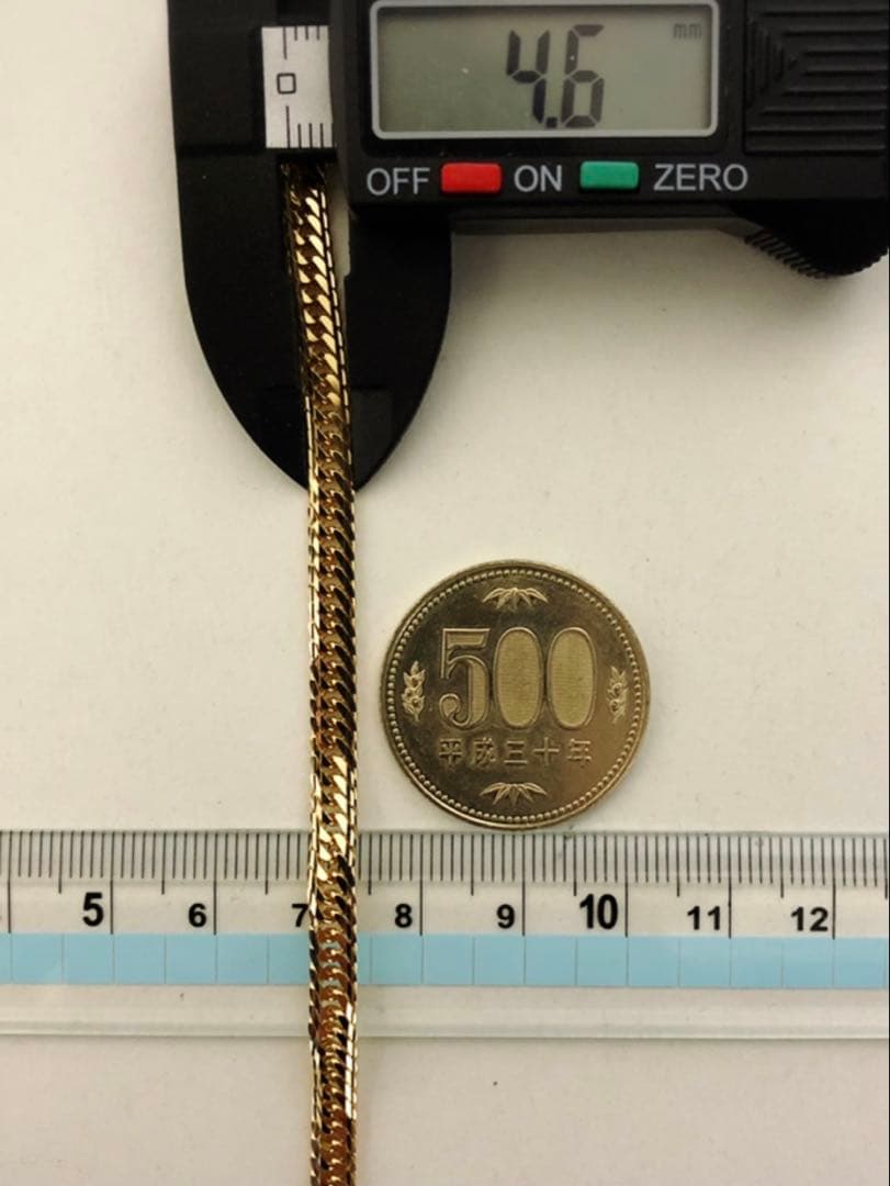 K18喜平ブレスレット　16面トリプルカット mカット