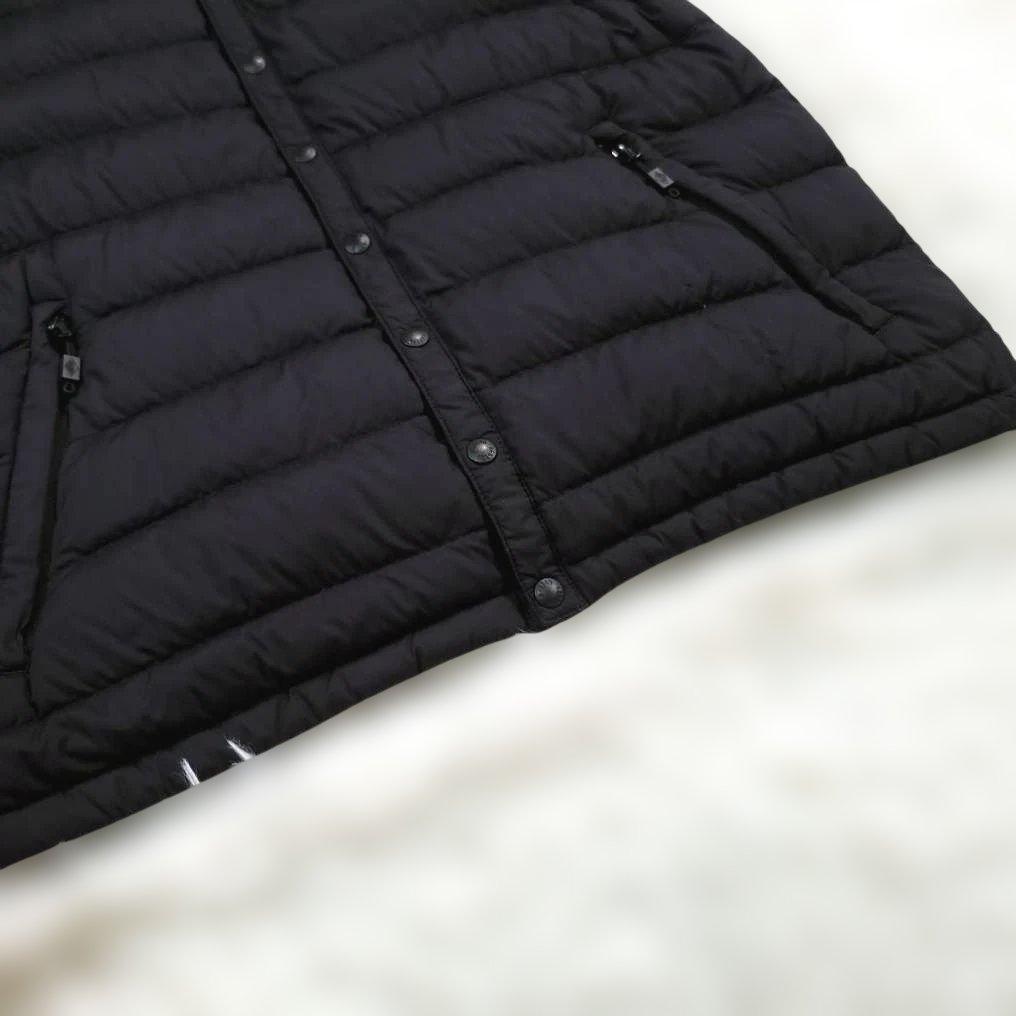 美品☆DANTON　ダントン　ダウンベスト　インナー　黒　クルーネック　XS