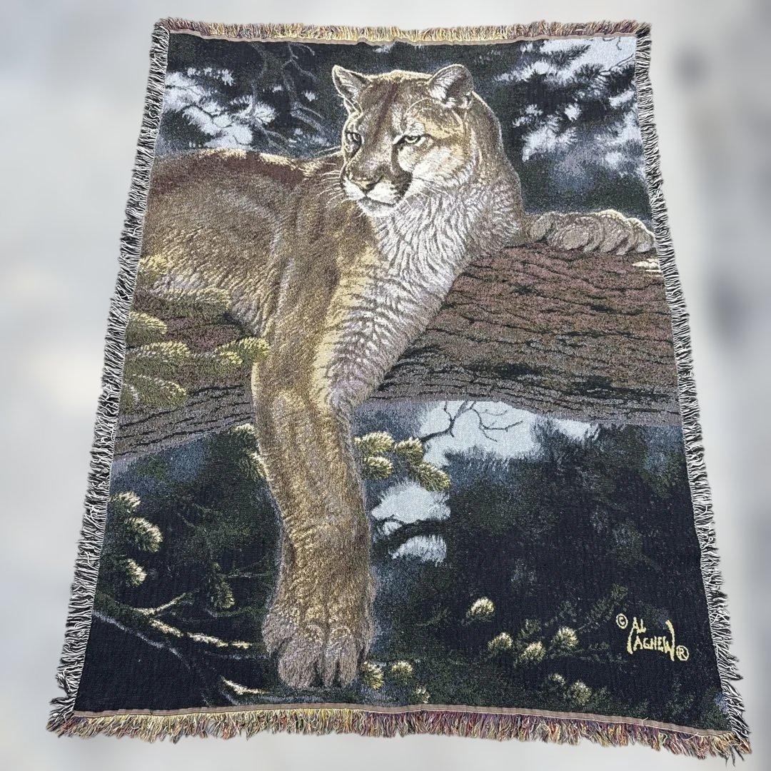 ピューマ　マルチカバー　ソファカバー　ヴィンテージラグ　170x127