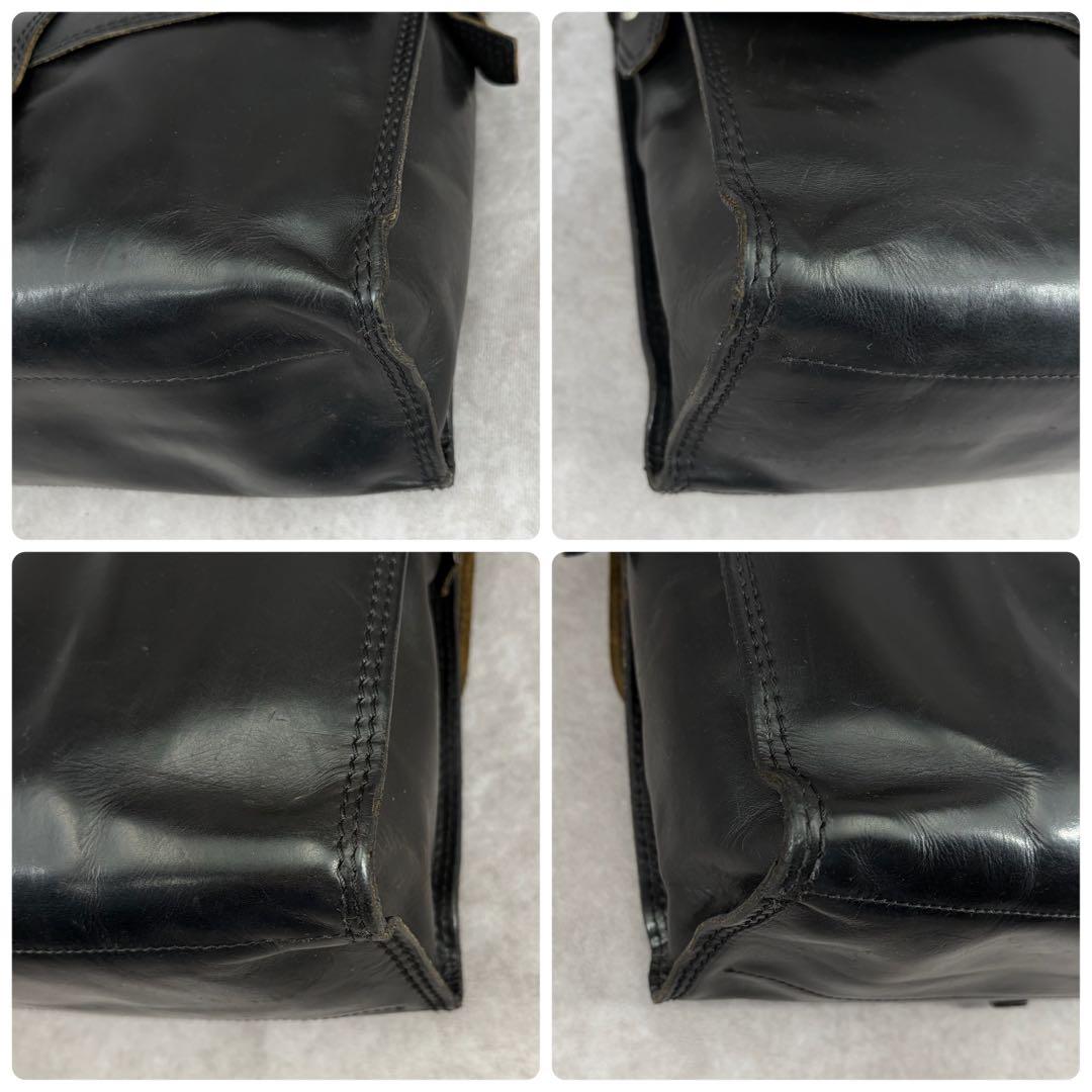 ジョンヴァルヴェイトス ショルダーバッグ メッセンジャー レザー ブラック