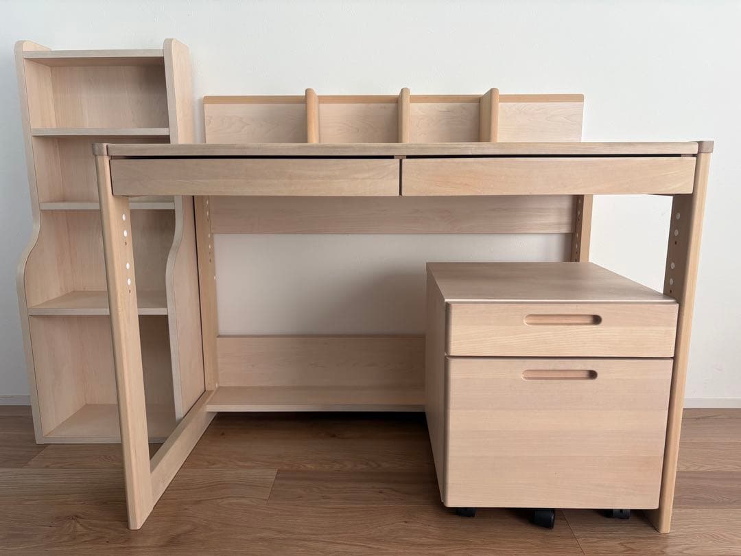堀田木工所　hotta woody 学習机　棚・ワゴン付き