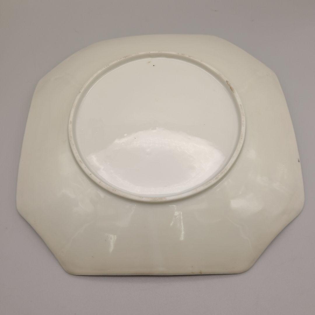 明治時代　輸出品　里帰り　横浜焼　白鷺　オールドニッポン　皿　骨董