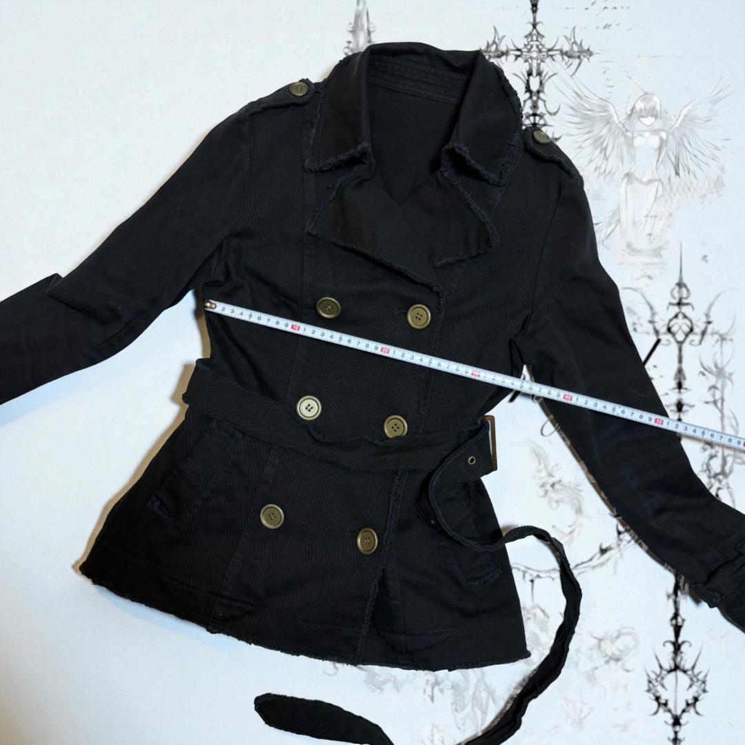 y2k パンクロック 黒 ビッグボタン スタッズチョーカー ベルト 平成ギャル