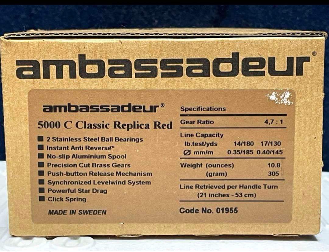 アンバサダー 5000C Classic Replica アブ 新品 未使用