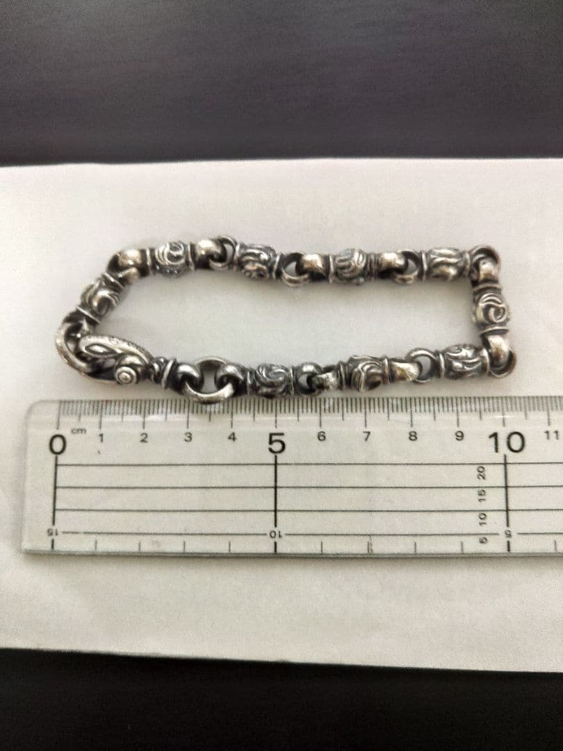シルバー 装飾的リンクブレスレット