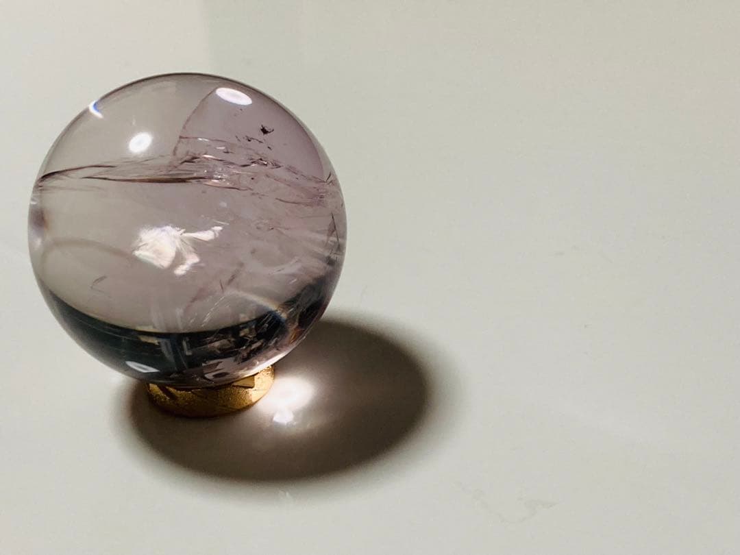 Cラベンダー ライトカラー アメジスト 紫水晶 アメシスト スフィア 丸玉 幸運