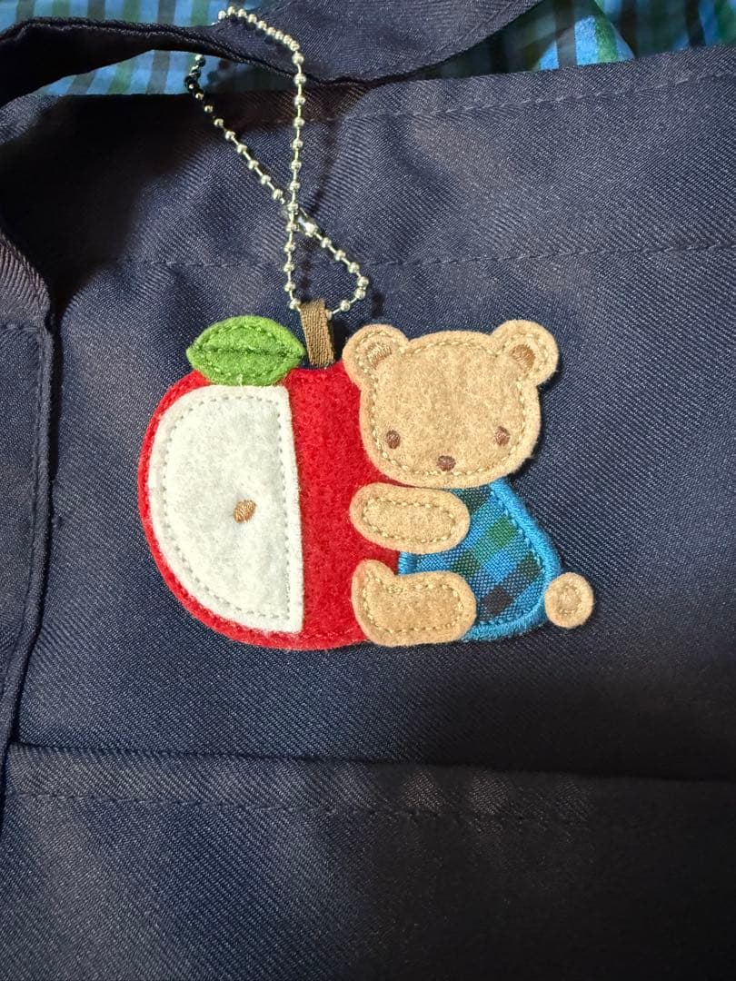 familiar マザーズバッグ ネイビー チェック柄　美品