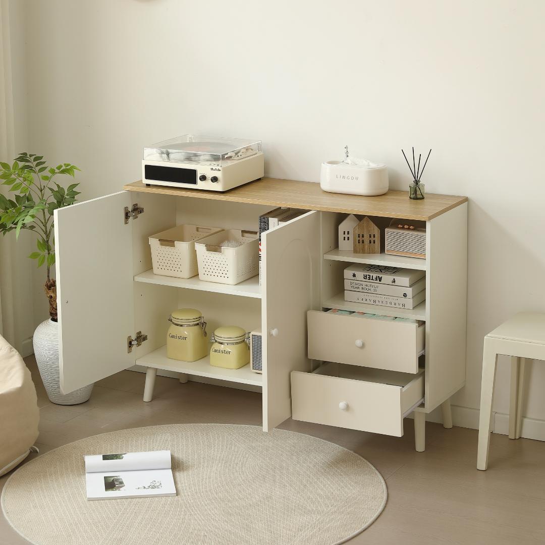 キャビネット サイドボード チェスト 収納棚 北欧おしゃれ 幅118 NxW