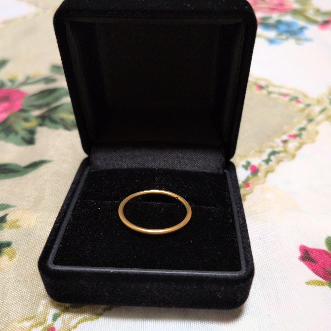 シンプル ゴールドリング24ｋ