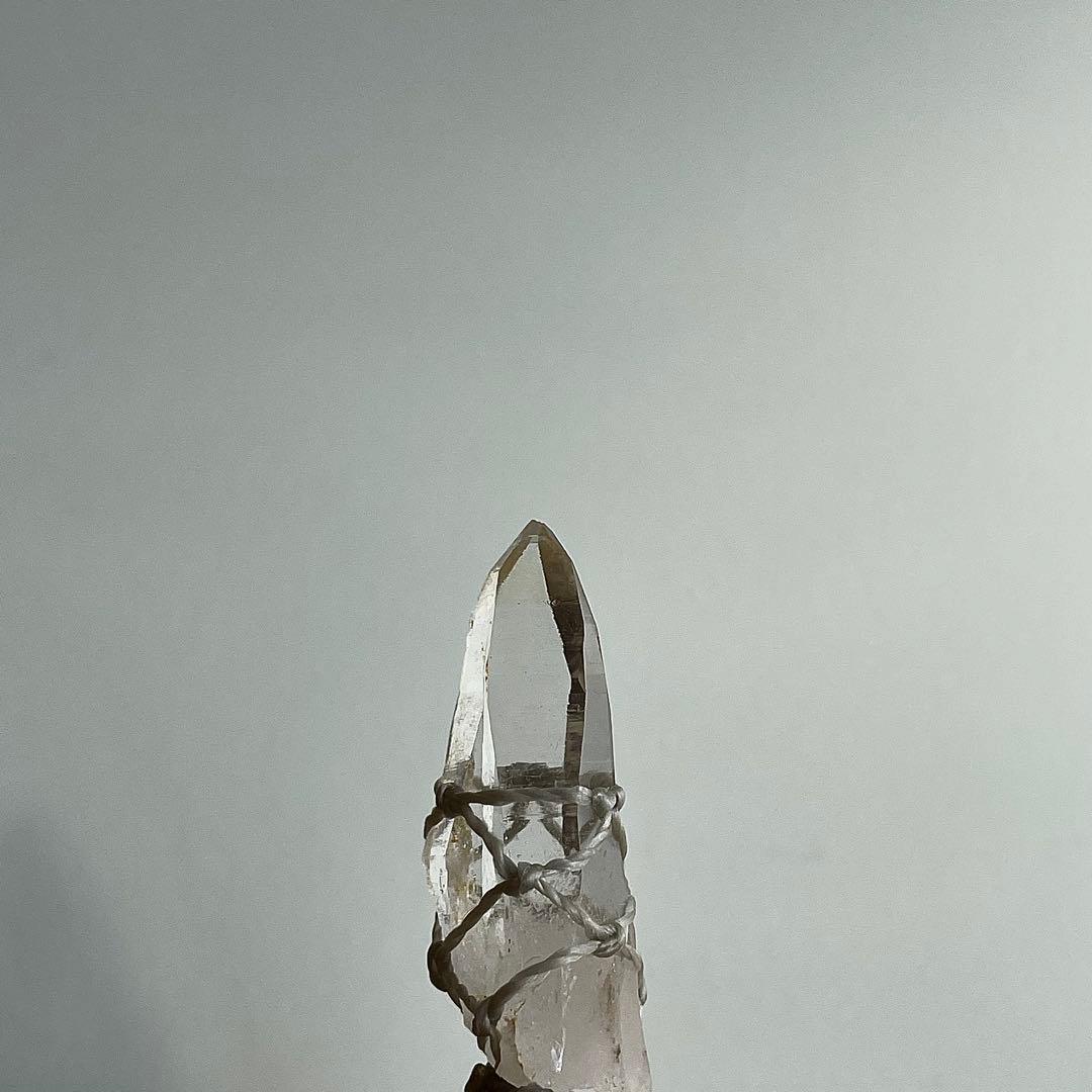 ヒマラヤ水晶 ガネッシュヒマール ＊ マクラメペンダント ネックレス ①