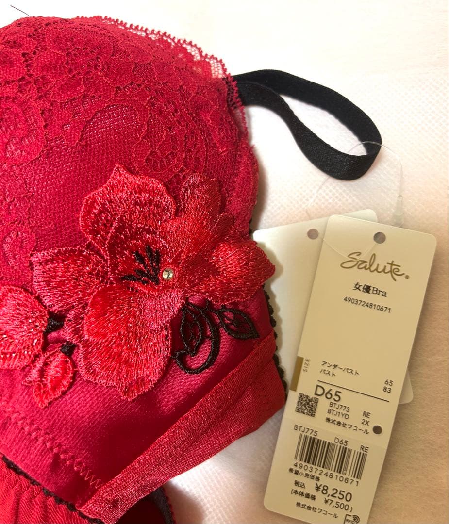 WACOALサルート75女優ブラＤ65＆ショーツＭ