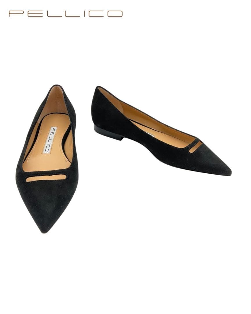【新品】PELLICO スエードポインテッドトゥパンプス 35