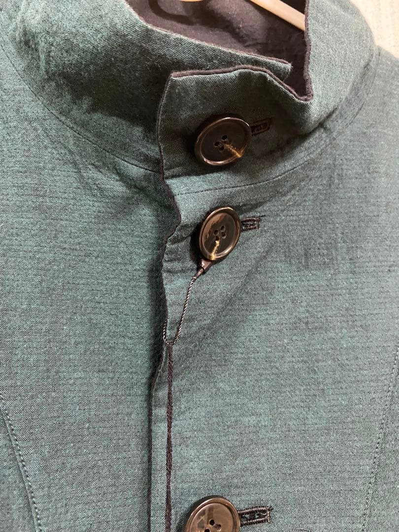 【新品・未使用、タグ付き】エムアンドキョウコのリバーシブルコート　緑　黒