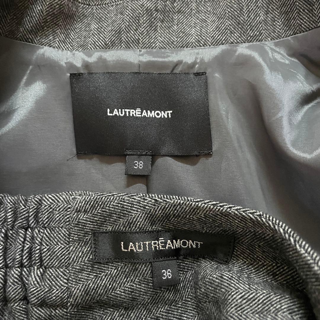 専用！美品LAUTREAMONT秋冬物ストレッチテーパードパンツスーツ38,36