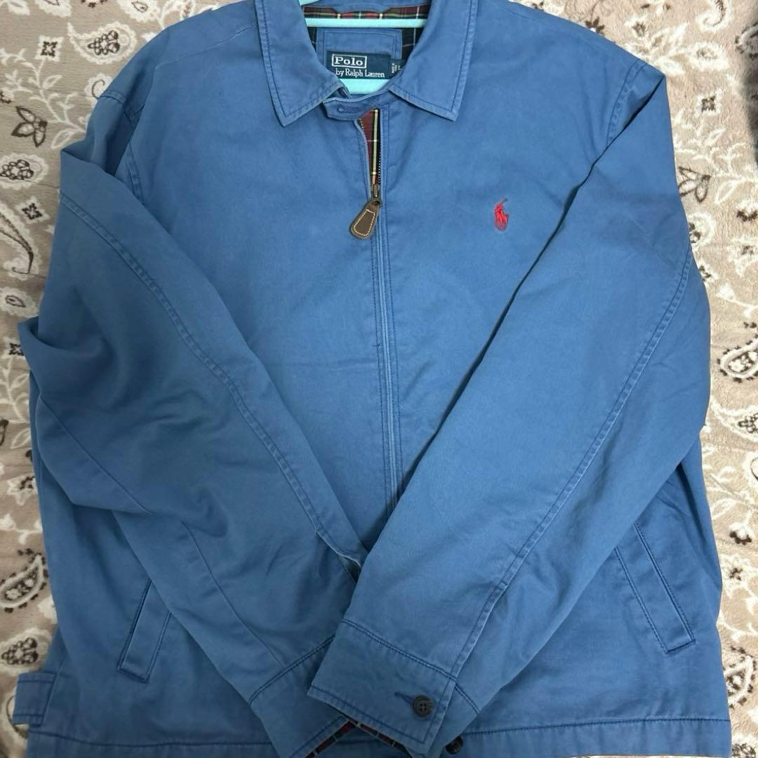 希少 ポロラルフローレン ドリズラージャケット ポニーロゴ チェック コットン