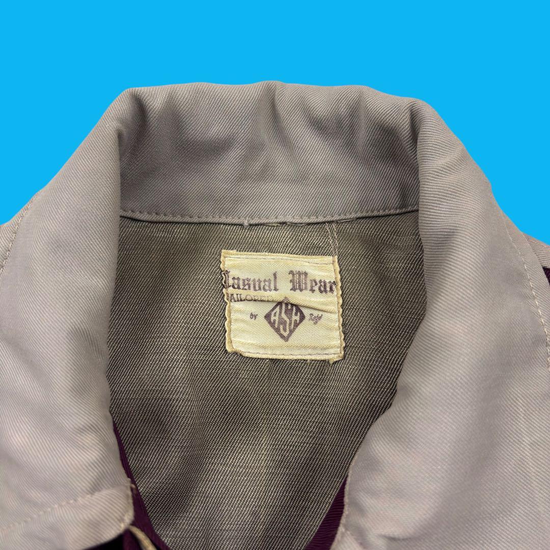 40s〜50s Ash ギャバジン スポーツジャケット ギャバシャン コの字留め