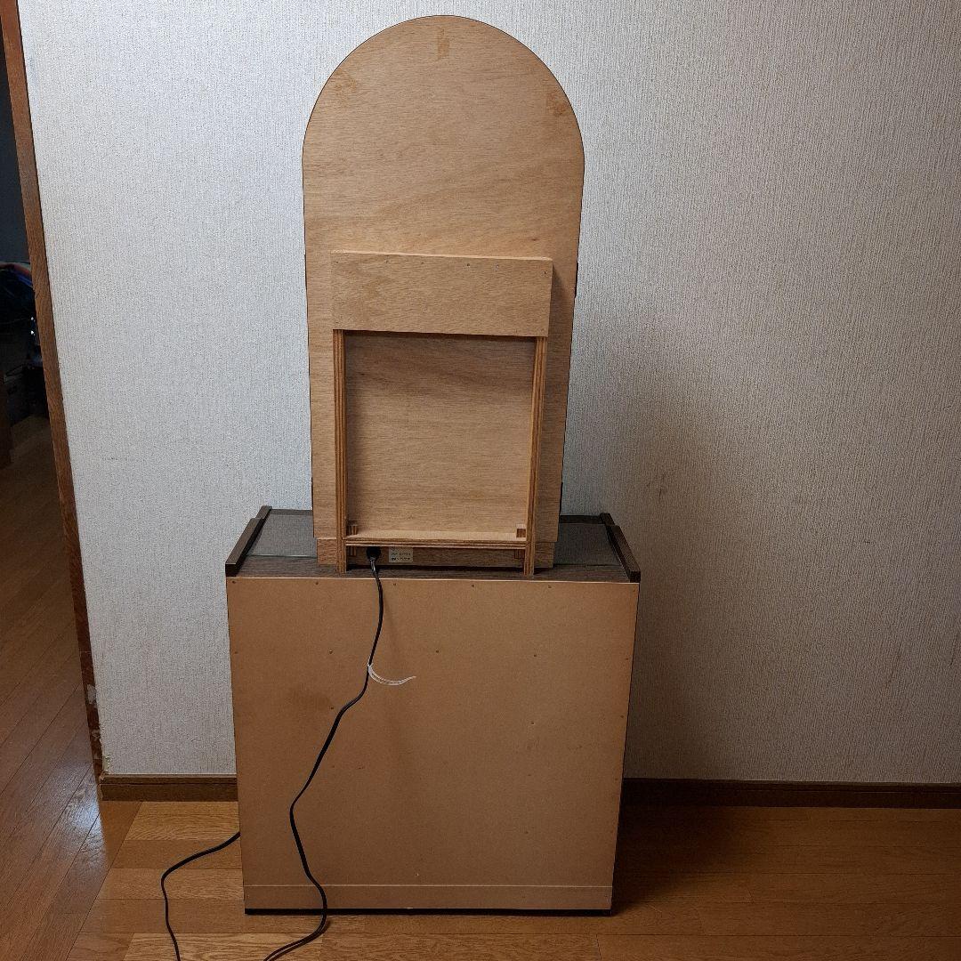 クラシックな三面鏡 ドレッサー　ブラウン　全体高さ149㎝