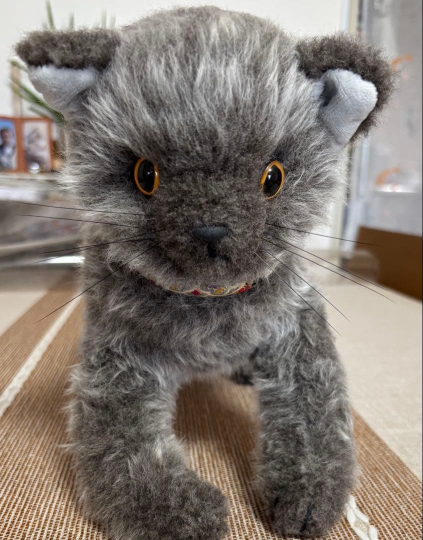 グレーの猫のぬいぐるみ‼️ ハンドメイドです。