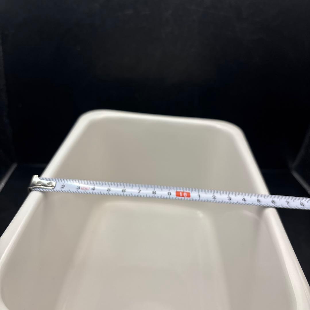 プラン・ド・パリ　ジュリアン　角ストッカー　ピスケット缶　ホーロー　琺瑯