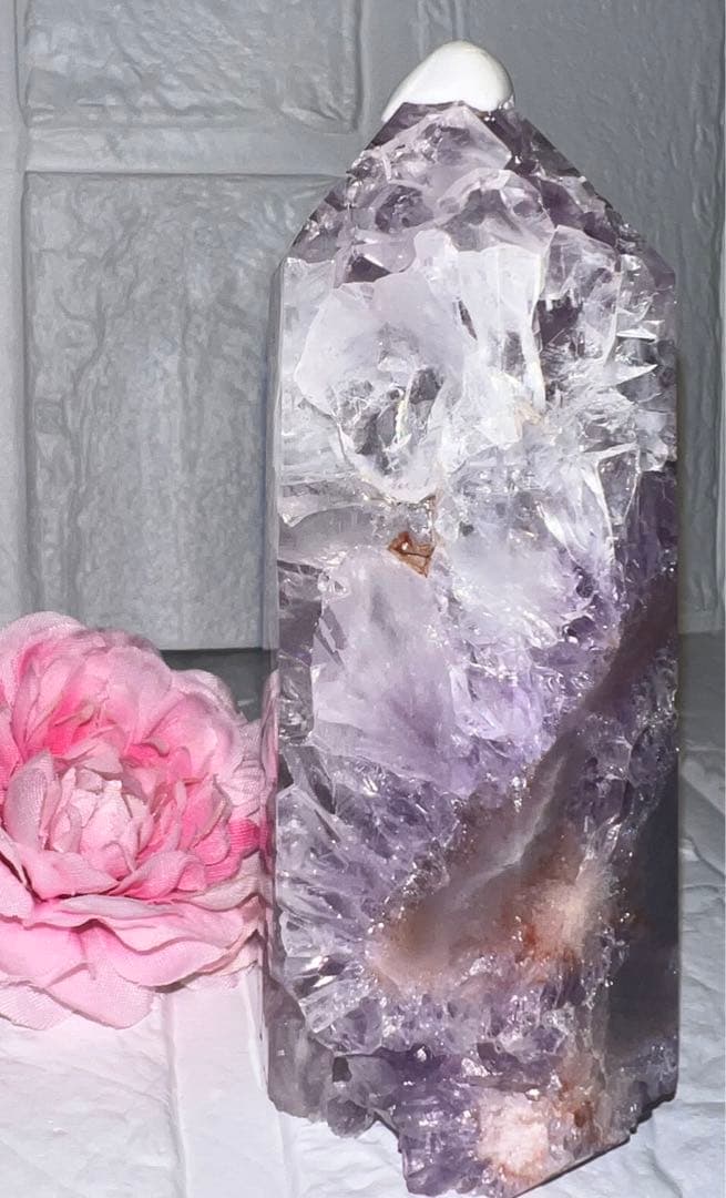 ①ピンクアメジスト♥️桜瑪瑙♥️花瑪瑙♥️タワー♥️チェリーブロッサム♥️クリスタル♥️水晶
