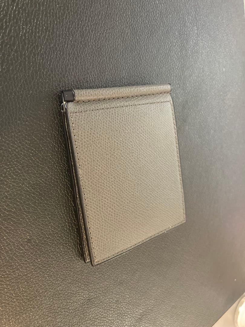 Valextra グレー レザーマネークリップ