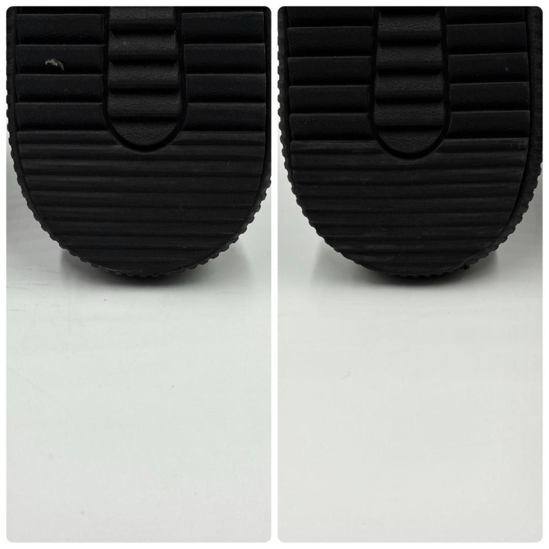 美品 オニツカタイガー デレシティ スニーカー ブラック ベロア 厚底 27cm