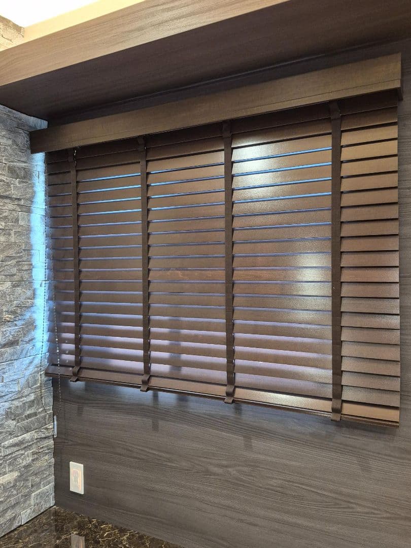 ◆タチカワ◆ウッドブラインド◆W1360×H980◆Z-2507BL1◆