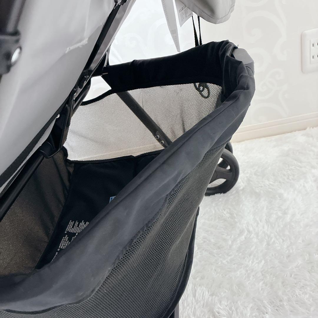 【美品】Joie ジョイー エアツイン 二人乗りベビーカー　レインカバー付き