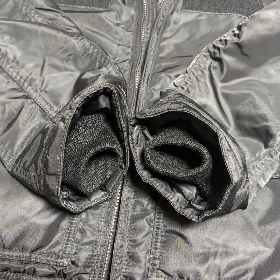 【美品】Schott ブラック MA-1 フライトジャケット S