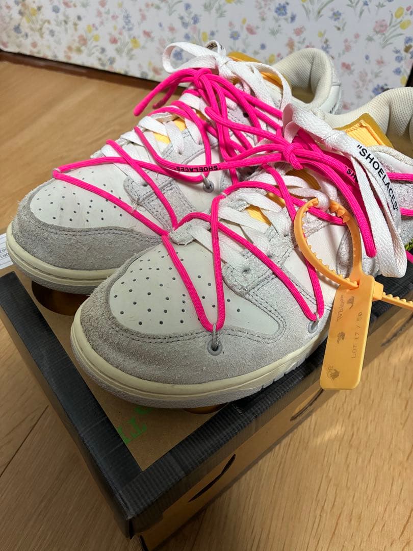 靴 NIKE Off-White DUNK LOW 17/50 US9.5