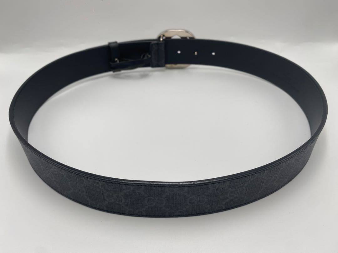 グッチ GUCCI GG スプリーム ベルト シルバー金具 メンズ KGDHX