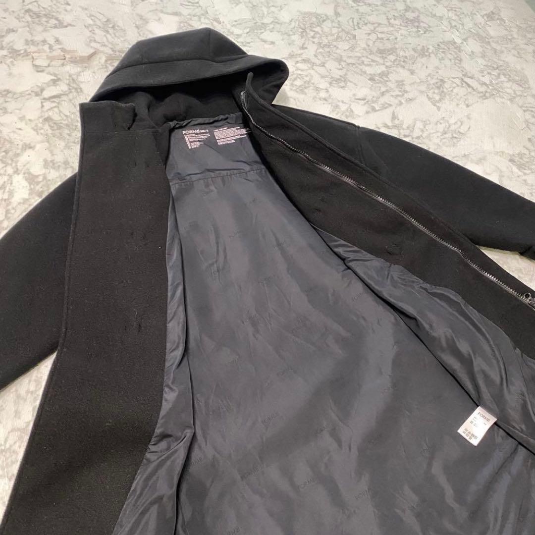 フォルム　FORME 東原亜希　ダッフルコート　ロングコート　黒