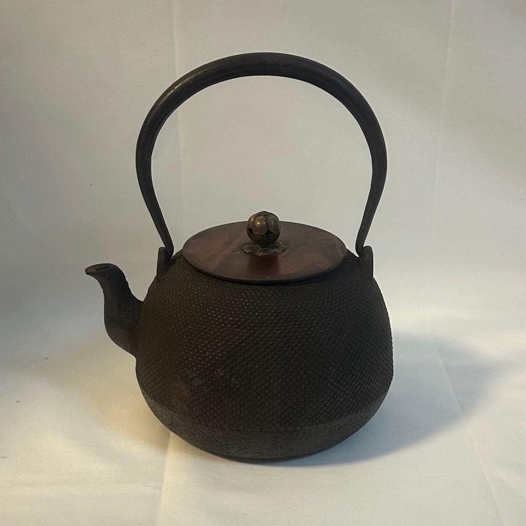 龍文堂　鉄瓶　明治　煎茶道具