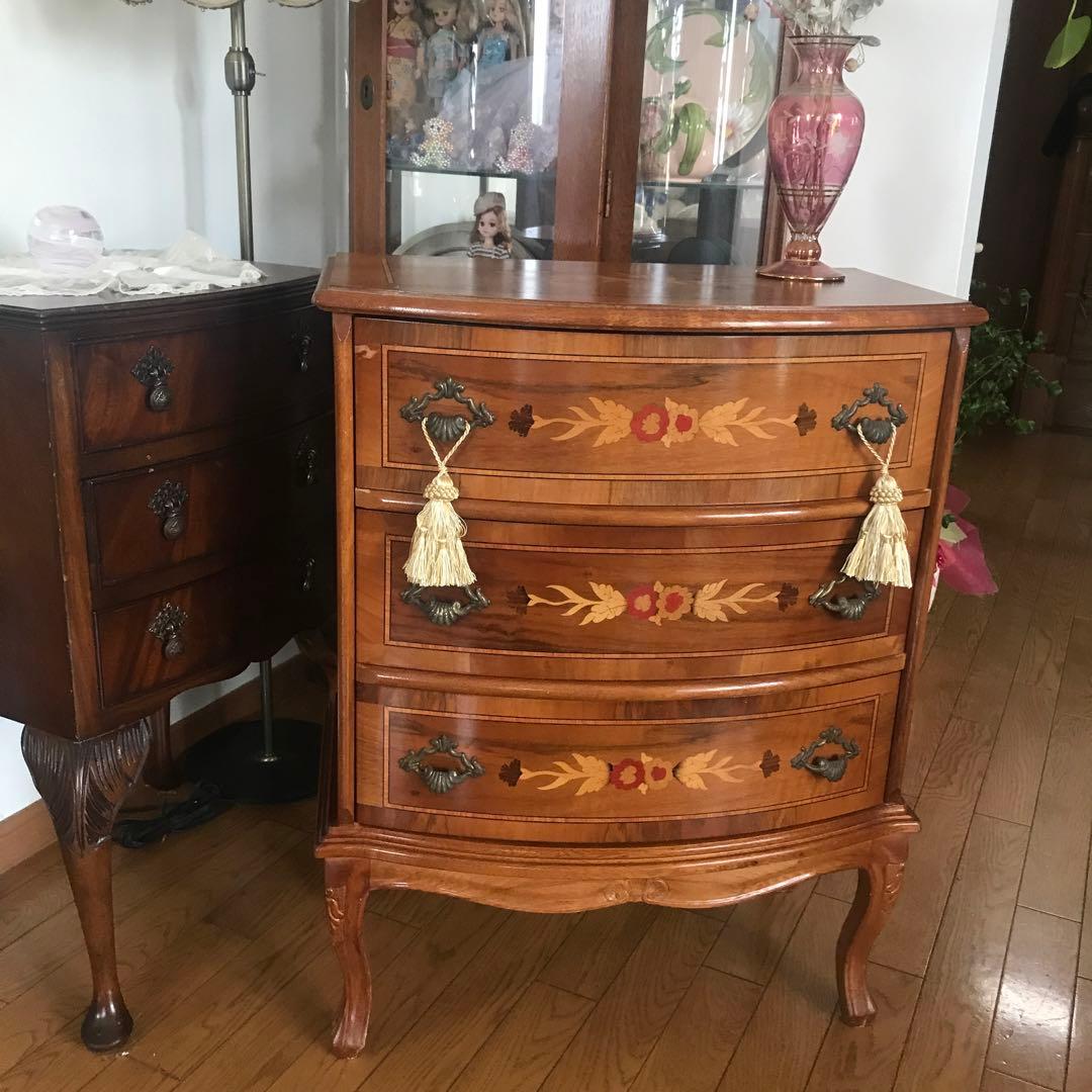 お値下げ　アンティーク　猫脚　チェスト