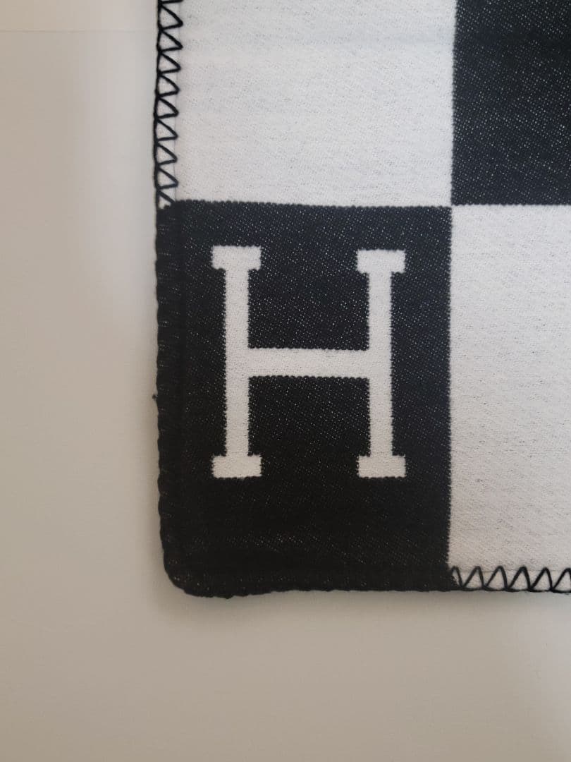 【ゆう】　エルメス　クッションカバー　ブラック　45×45　2枚セット