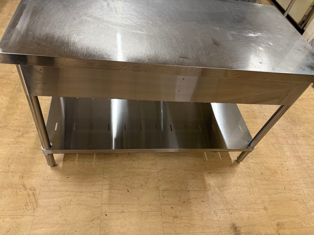 業務用調理台作業台 引き出し付き ステンレス製 Used
