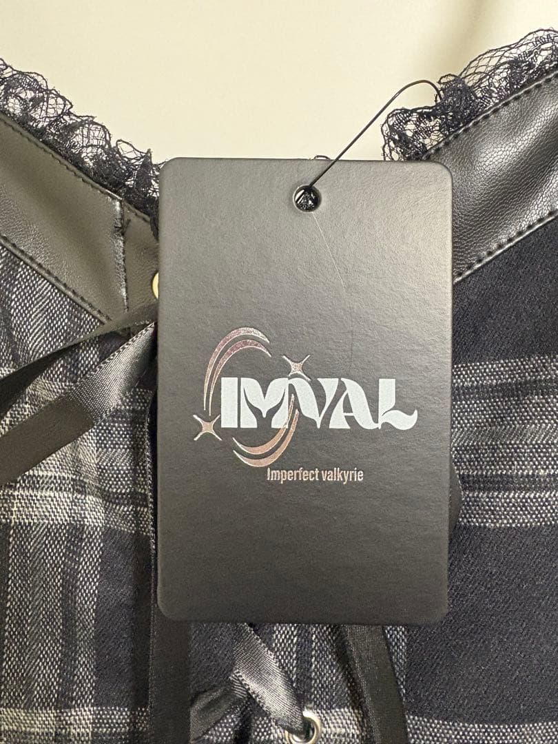 QOOZA IMVAL / Check Layered Dress［GRY］