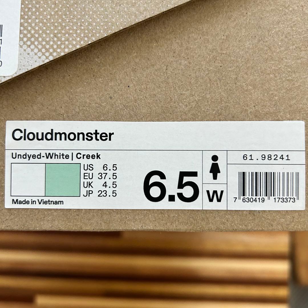 On Cloudmonster クラウドモンスター アンダイドホワイト×クリーク